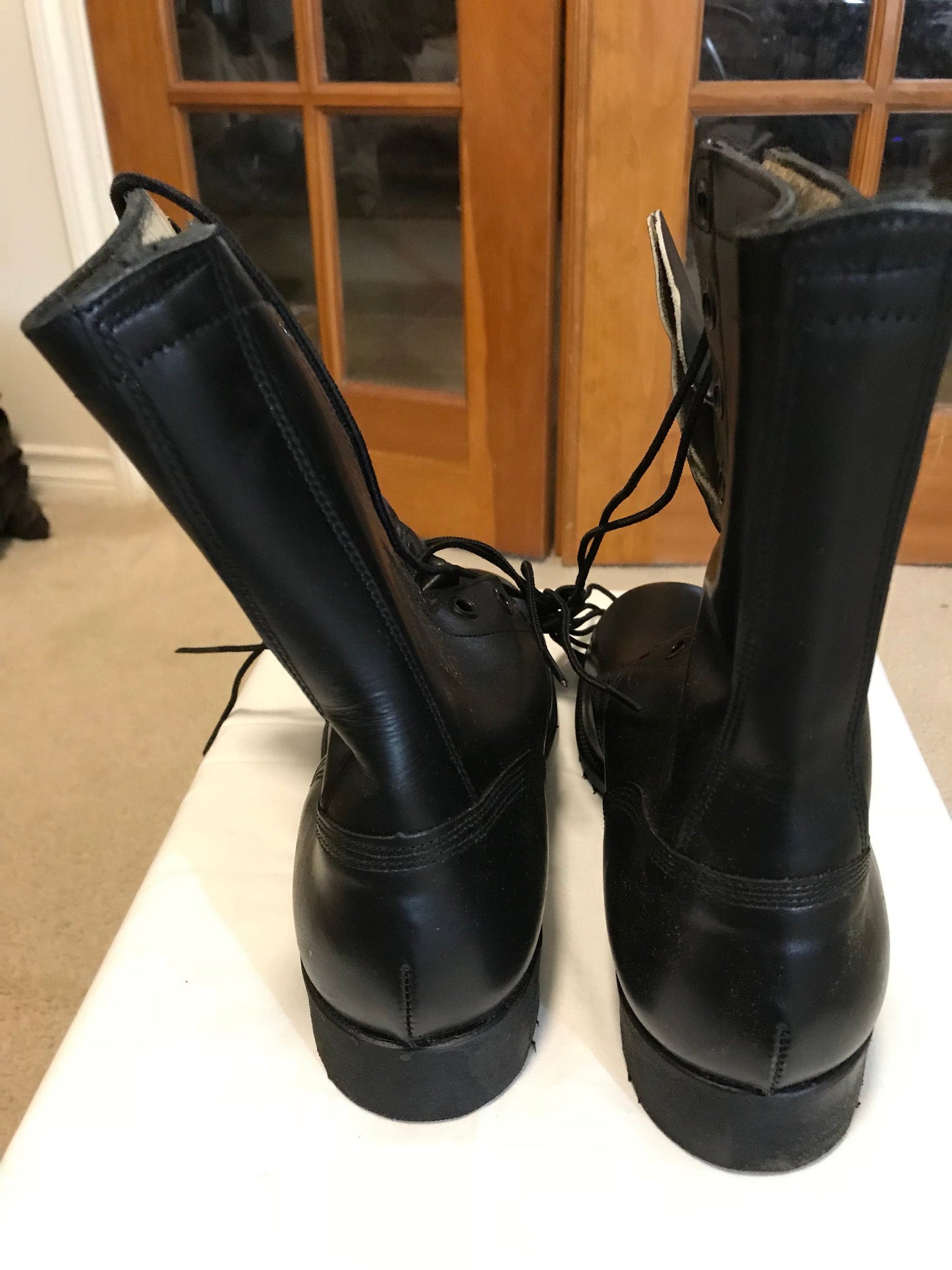 US military Vietnam era all leather Combat boots dated year '84.New 9 Reg. 81/2Reg. & 11 Wide101/2 Re. 11 Reg.