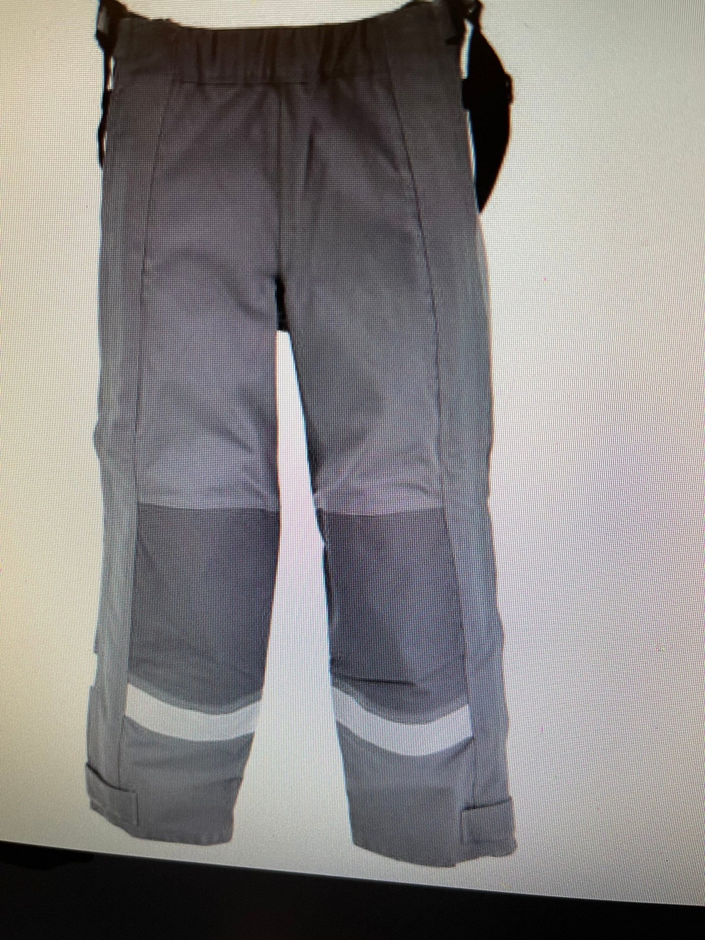 Genuine German grey pants heat resistant aramid bib and braces overall