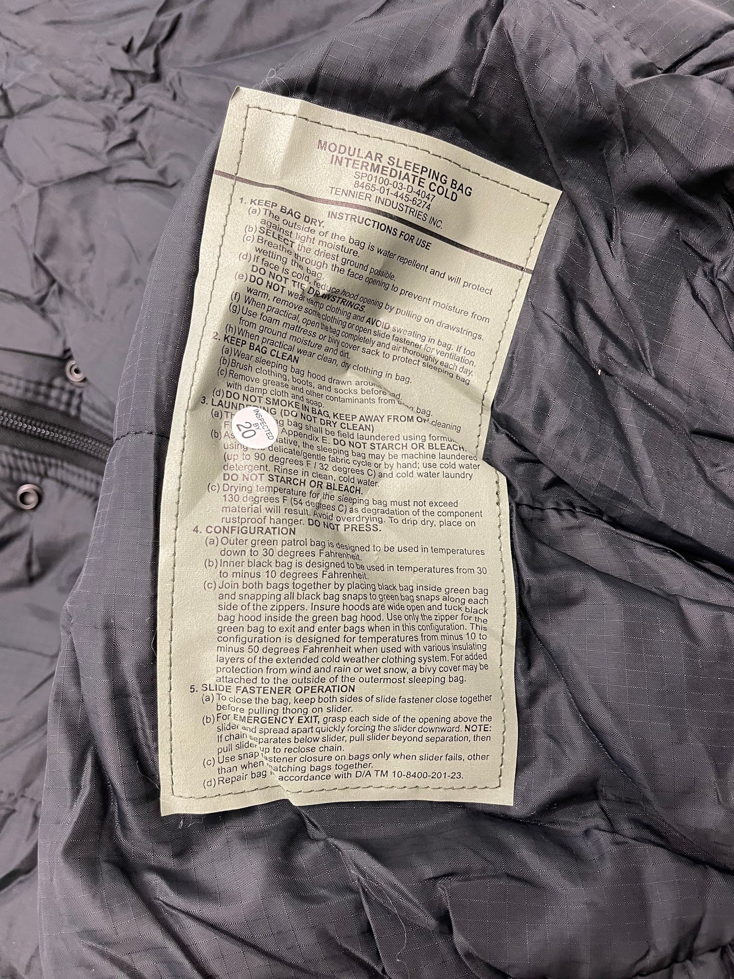 Genuine US military woodland Gortex modular sleep System MSS complete 4 pcs. System.
