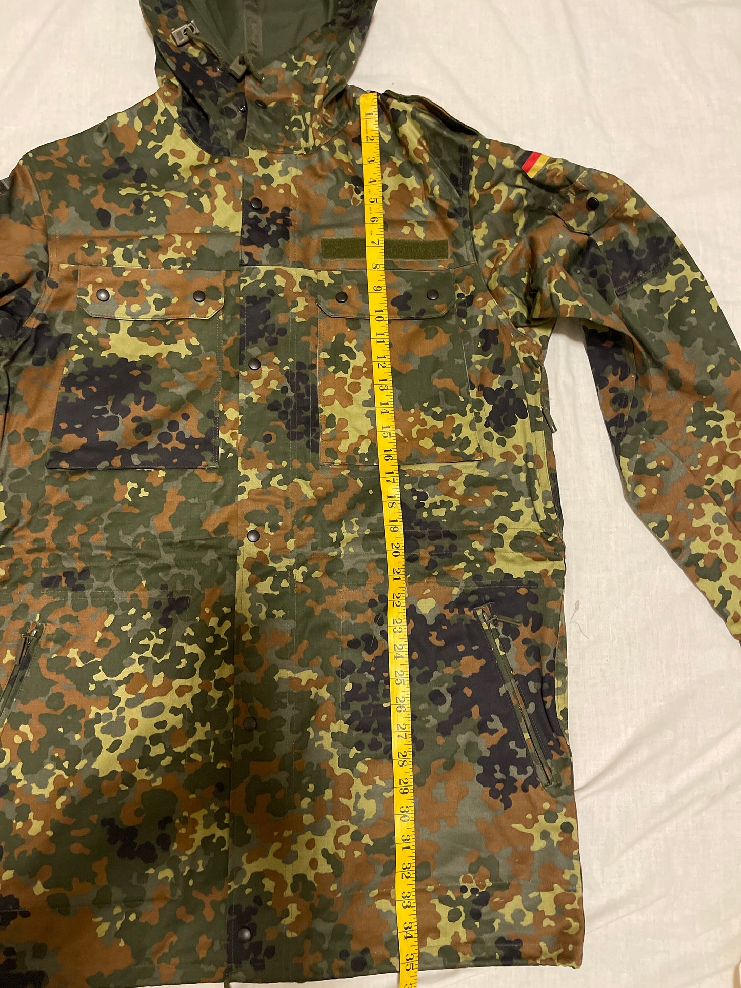 Genuine Vintage German Army Flecktran Parka Bundeswehr Camo Military camouflage Jacket Brand New.