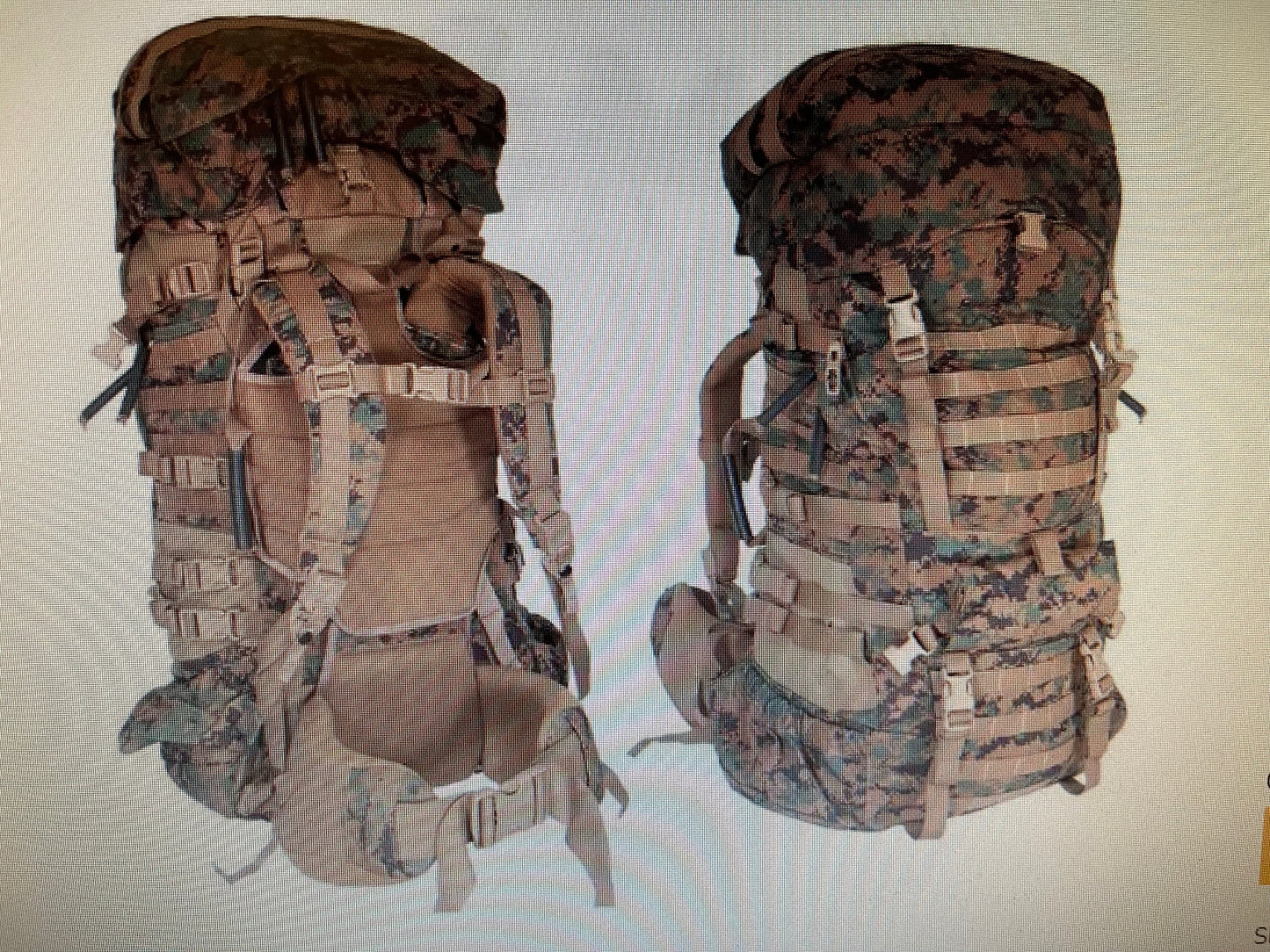 US Military USMC marpat Large field pack ILBe Gen.II complete All Original Components.