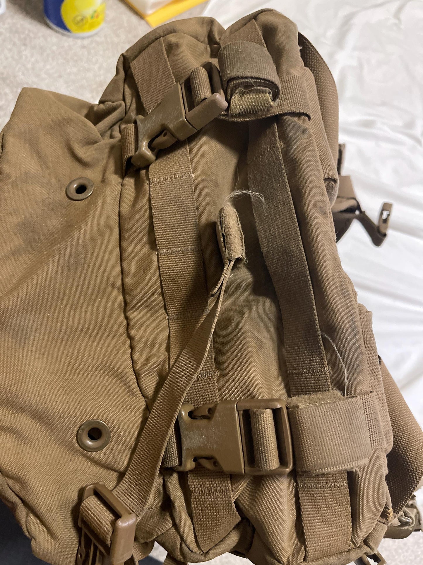 Genuine USMC filbe assault pack US GI 3 day system Coyote Bugout with Stiffener.