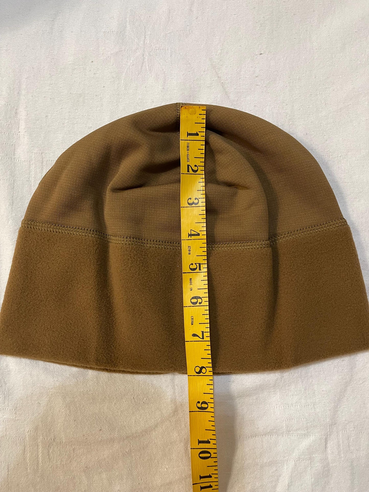 New Genuine Polartec USMC Coyote Brown micro fleece cap/Binnie HAT L/XL.