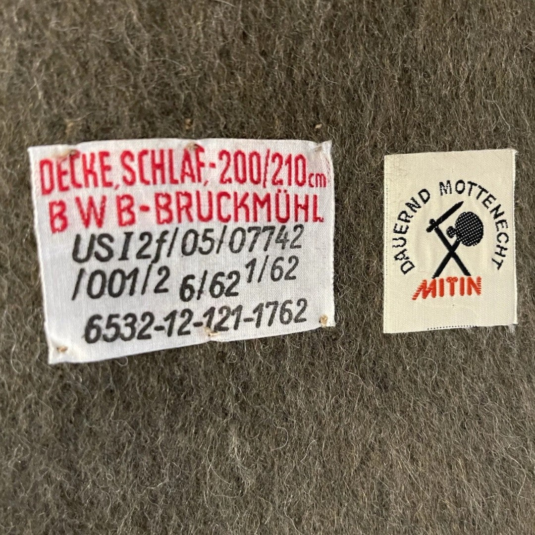 Genuine West German Army “Bundes-Eigentum” Wool Blanket