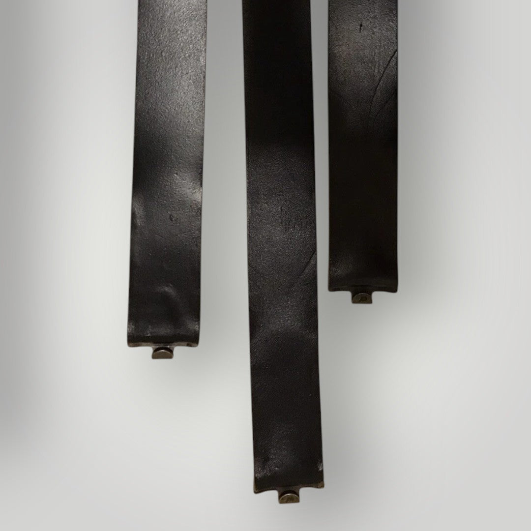 Genuine West German Military Black Leather Belt – Eagle Buckle