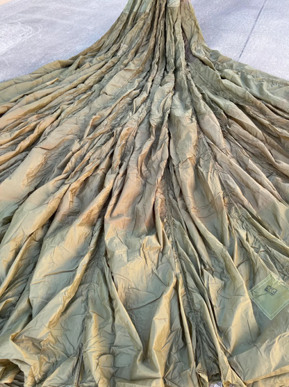 French Military 28 ft Round Parachute Canopy