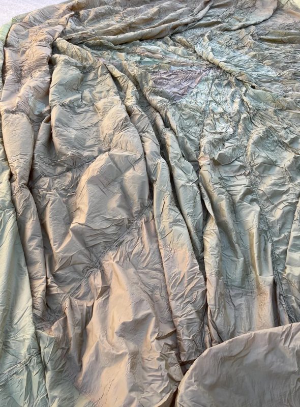 French Military 28 ft Round Parachute Canopy