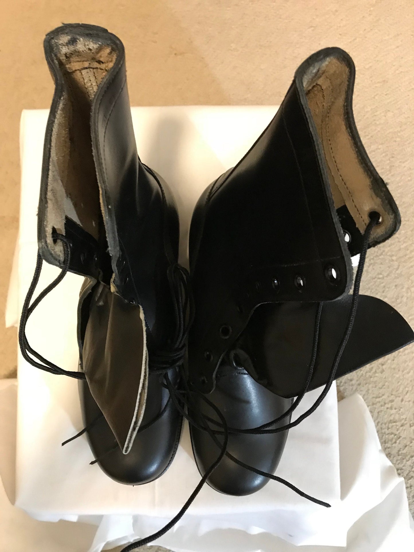 US military Vietnam era all leather Combat boots dated year '84.New 9 Reg. 81/2Reg. & 11 Wide101/2 Re. 11 Reg.