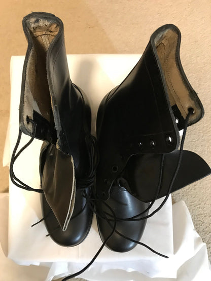US military Vietnam era all leather Combat boots dated year '84.New 9 Reg. 81/2Reg. & 11 Wide101/2 Re. 11 Reg.