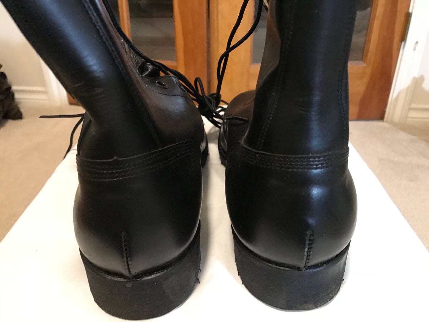 US military Vietnam era all leather Combat boots dated year '84.New 9 Reg. 81/2Reg. & 11 Wide101/2 Re. 11 Reg.