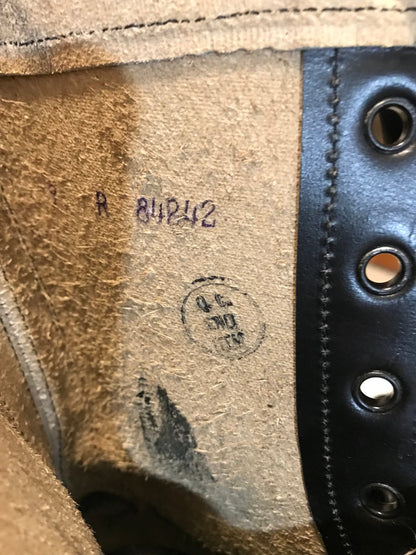 US military Vietnam era all leather Combat boots dated year '84.New 9 Reg. 81/2Reg. & 11 Wide101/2 Re. 11 Reg.