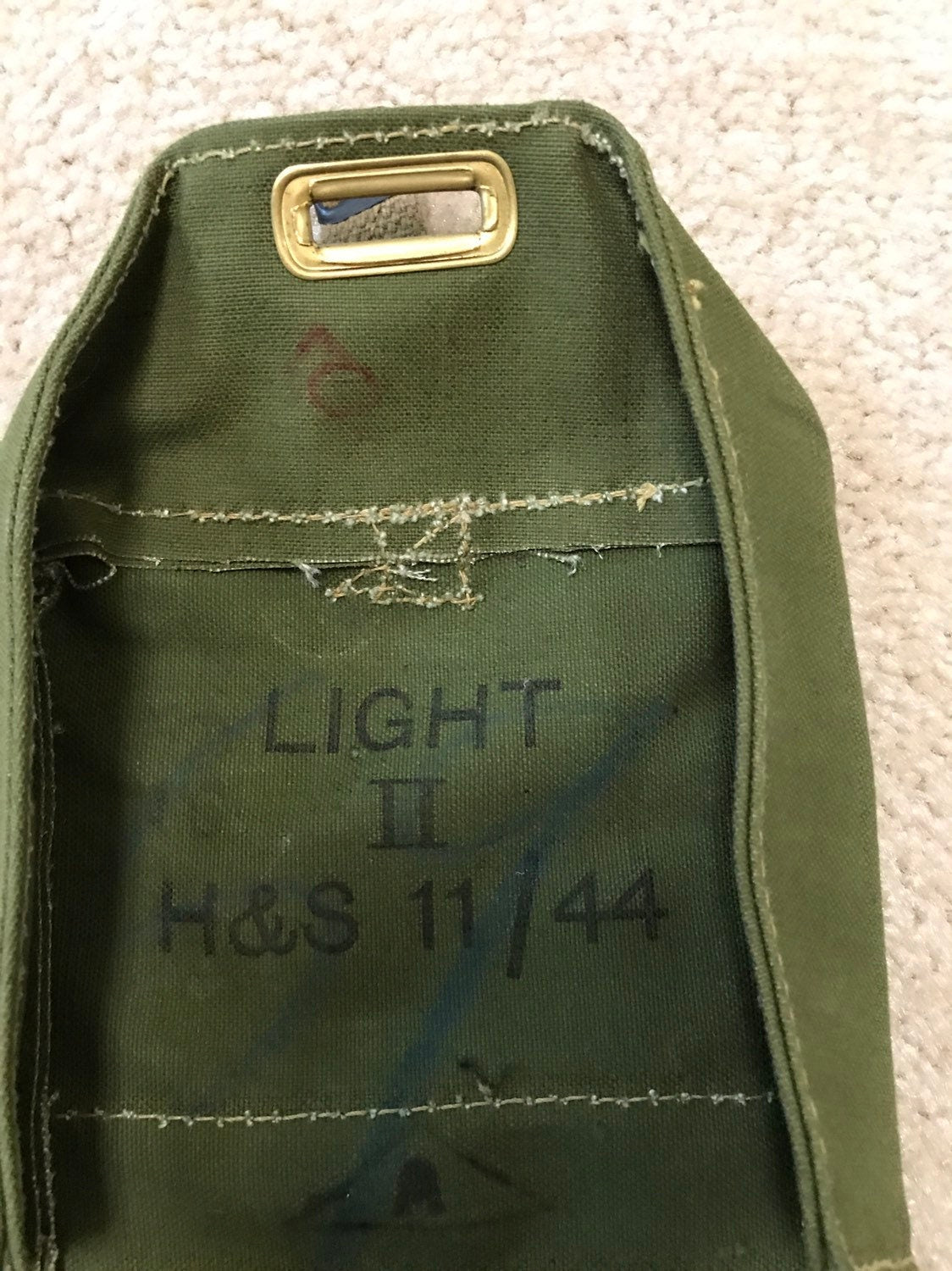 WW ll Genuine British Army Shoulder bag haver sack green