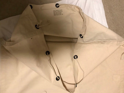 US Military Vintage Canvas Draw string off white Laundry bag, sea bag, Duffle bag, Sea bag