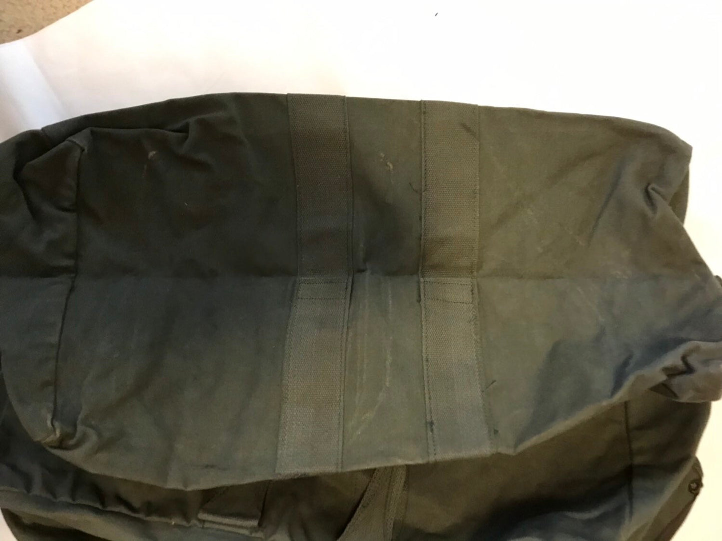 USAF Genuine Vintage heavy duty Canvas Sage green Flyers Kit Bag,Cargo bag .