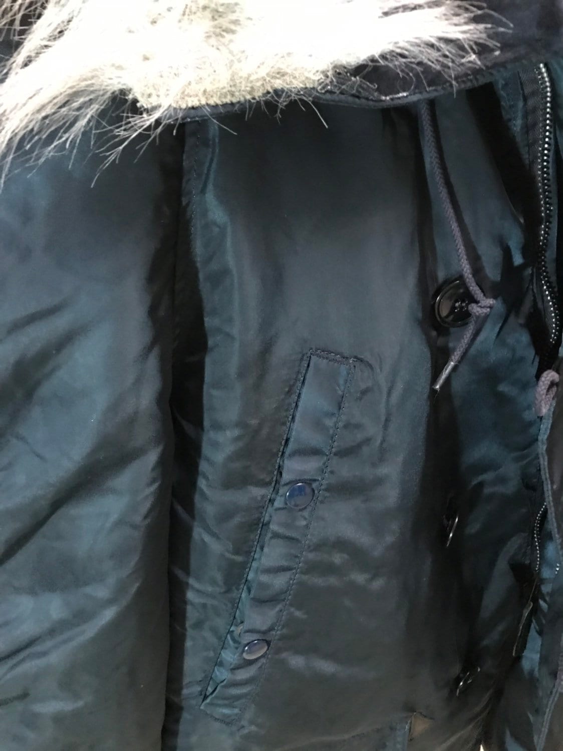 Genuine Alpha Made in USA, Vintage Collection N3B cold weather Parka Dark navy blue, New, size X Large and XXL.