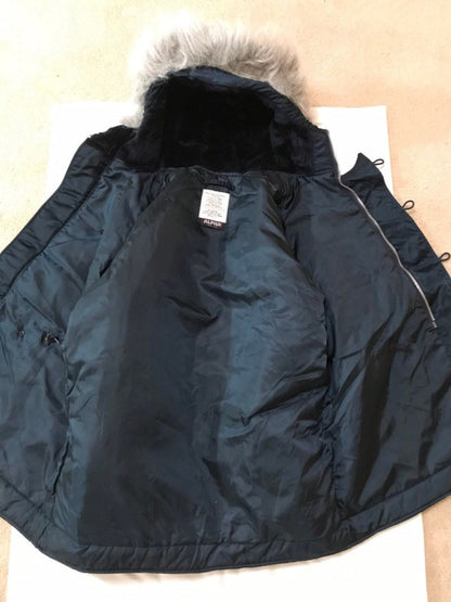 Genuine Alpha Made in USA, Vintage Collection N3B cold weather Parka Dark navy blue, New, size X Large and XXL.