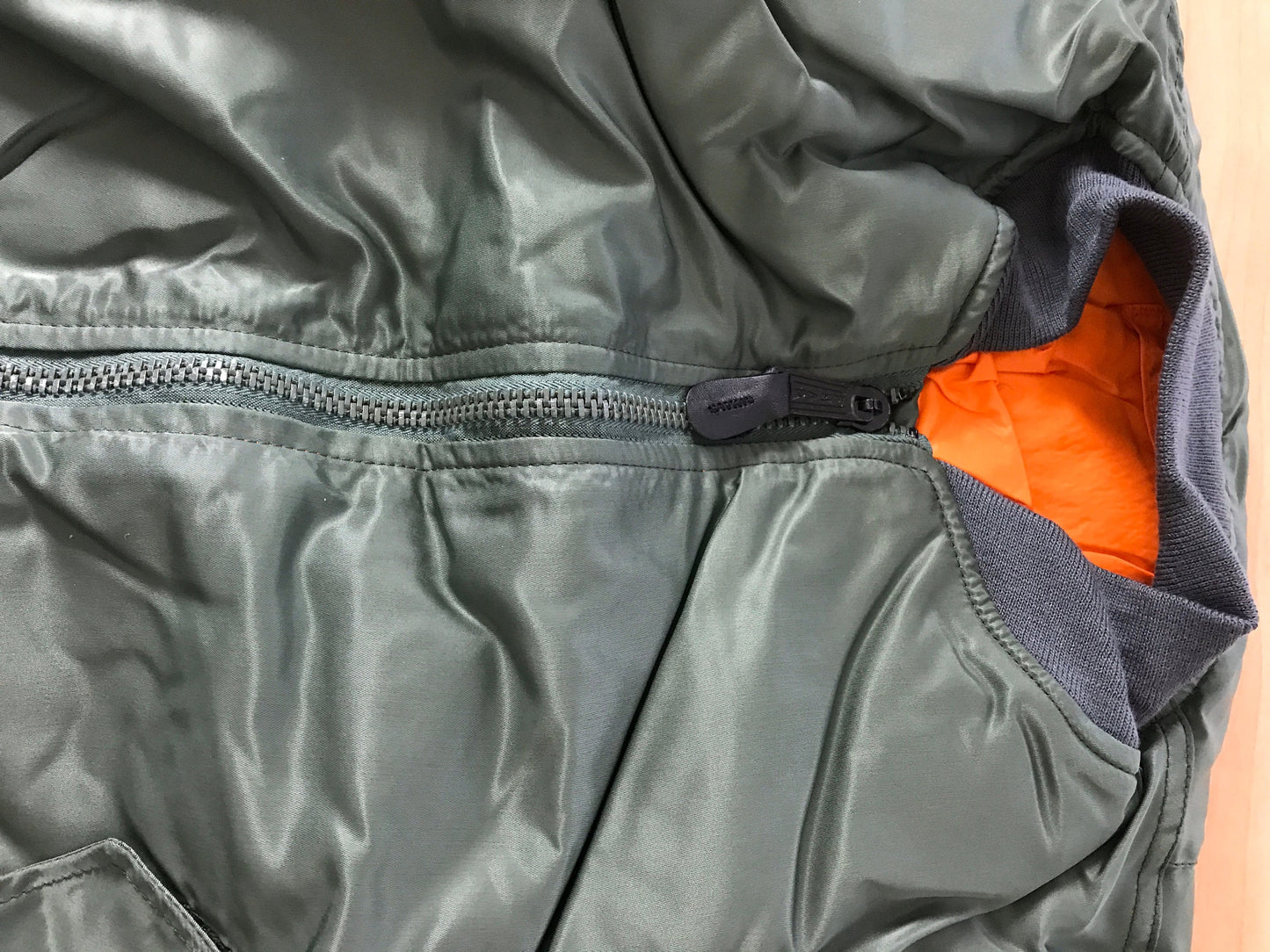 USAF MA-1 Green vintage flight jacket by Greenbrier mnfg new made in USA. Medium/ Large & Extra Large.