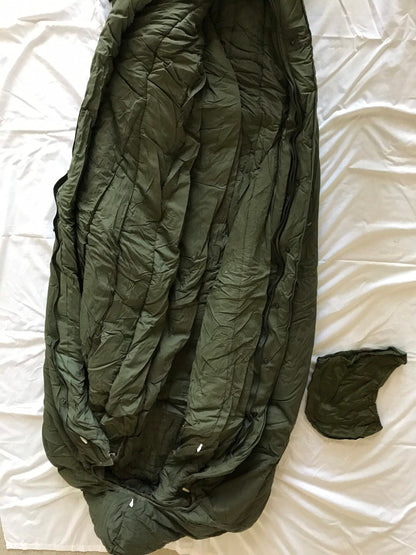 Brand new genuine US military extreme cold weather sleeping bag OD green vintage 1984.
