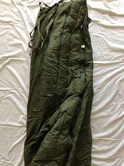 Brand new genuine US military extreme cold weather sleeping bag OD green vintage 1984.