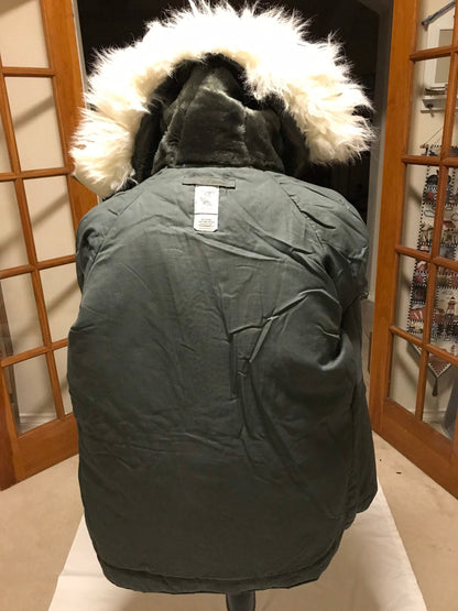 Genuine US military extreme cold weather vintage N3B parka jackets ,XS. Small, medium new