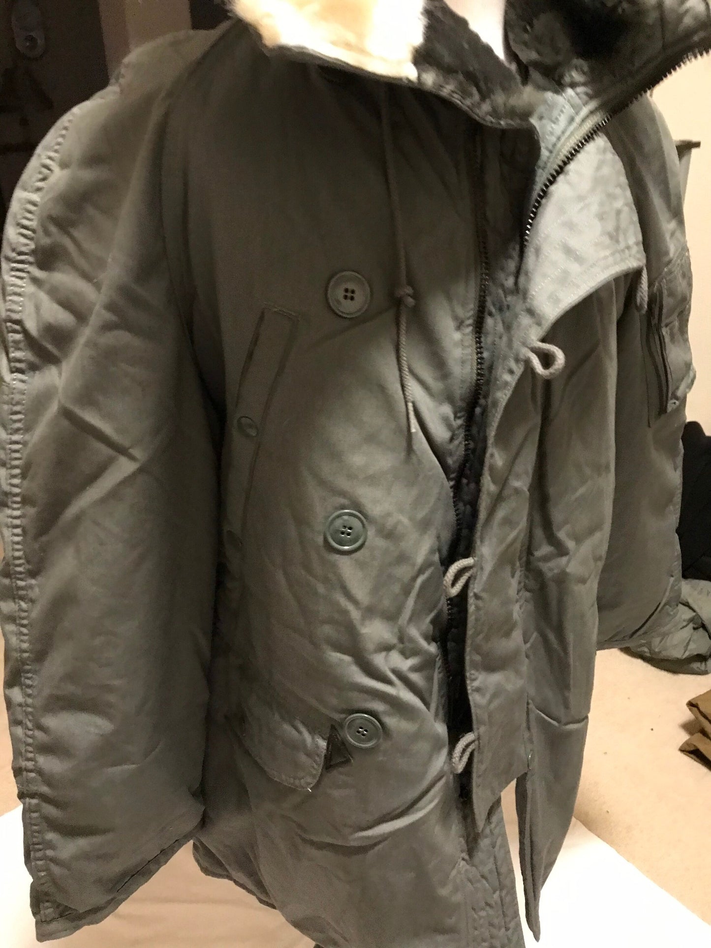 Genuine US military extreme cold weather vintage N3B parka jackets ,XS. Small, medium new