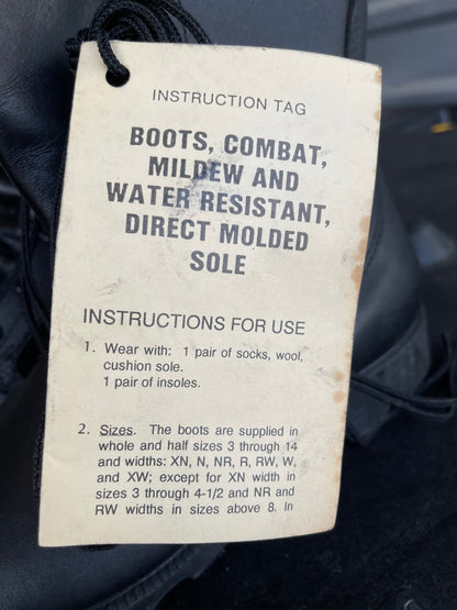 Genuine US Military all leather speed lace Combat boots mildew resistant New