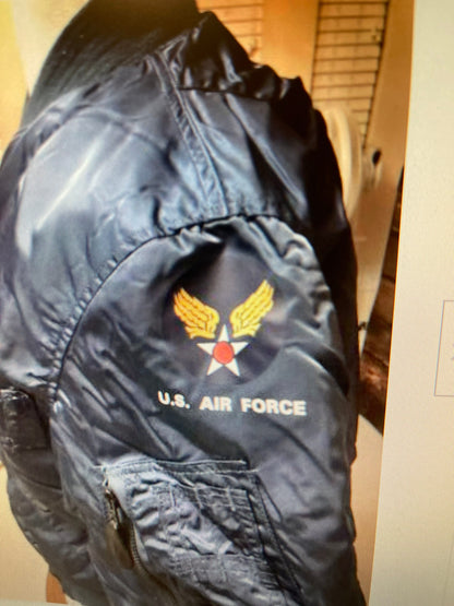 Genuine USAF Intermediate cold vintage MA1 by Greenbrier Ind. Blue Made in USA New.