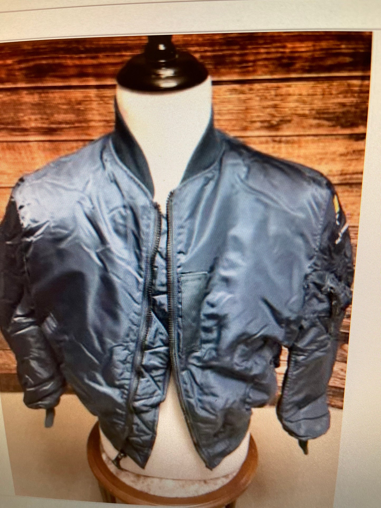 Genuine USAF Intermediate cold vintage MA1 by Greenbrier Ind. Blue Made in USA New.