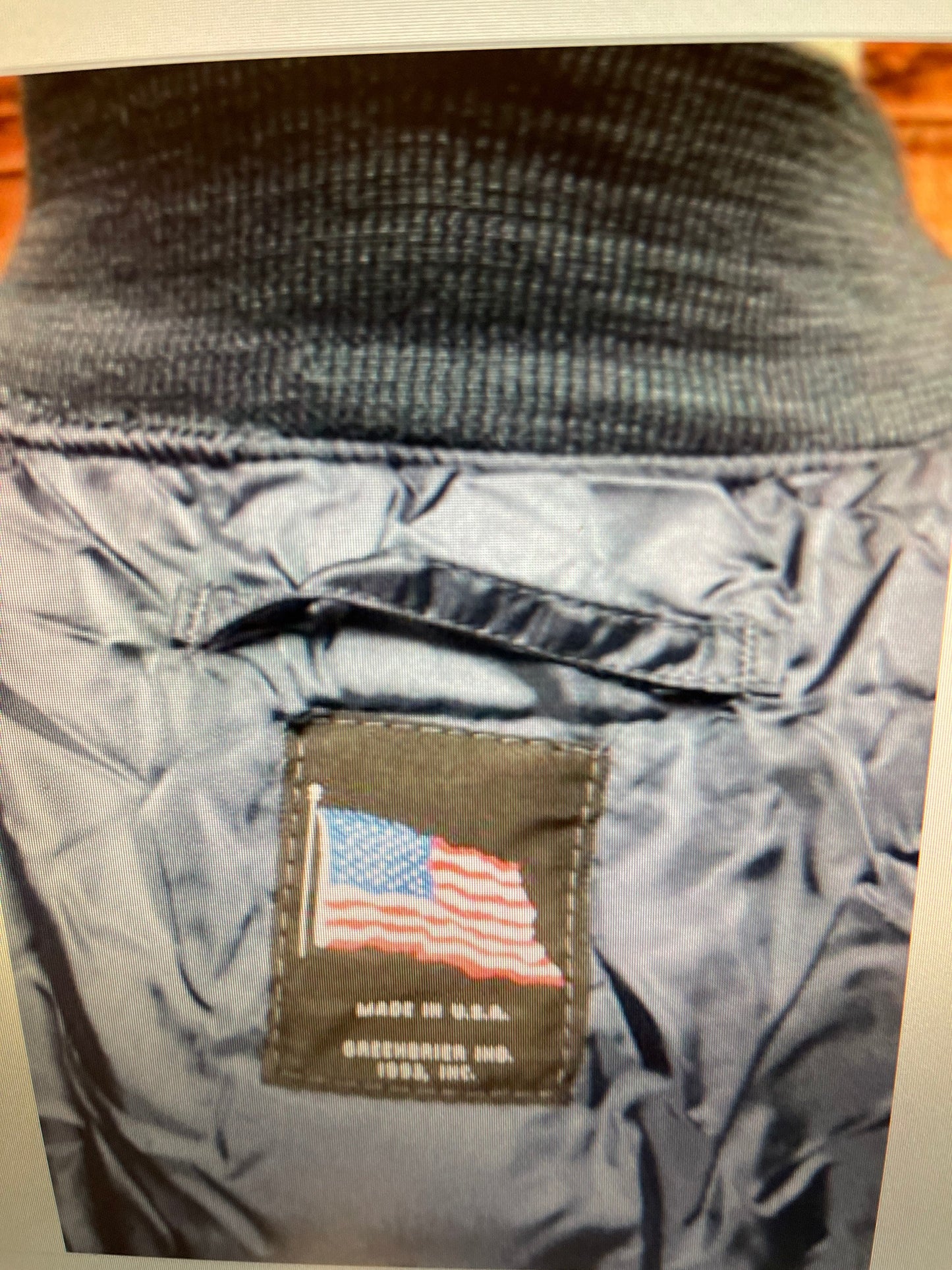 Genuine USAF Intermediate cold vintage MA1 by Greenbrier Ind. Blue Made in USA New.