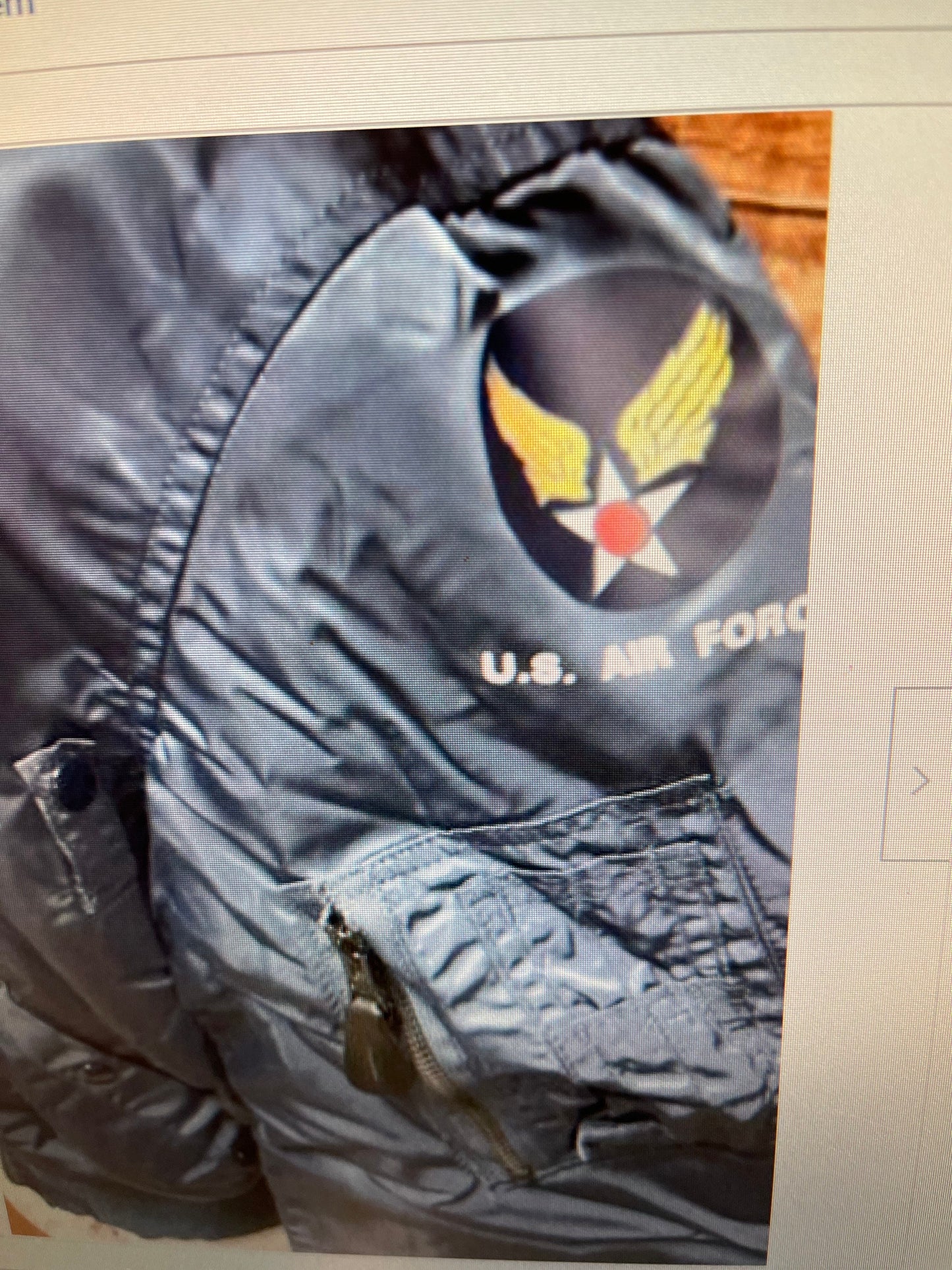 Genuine USAF Intermediate cold vintage MA1 by Greenbrier Ind. Blue Made in USA New.