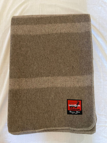 Italian Army Military Classical Style Wool Blanket with Star New