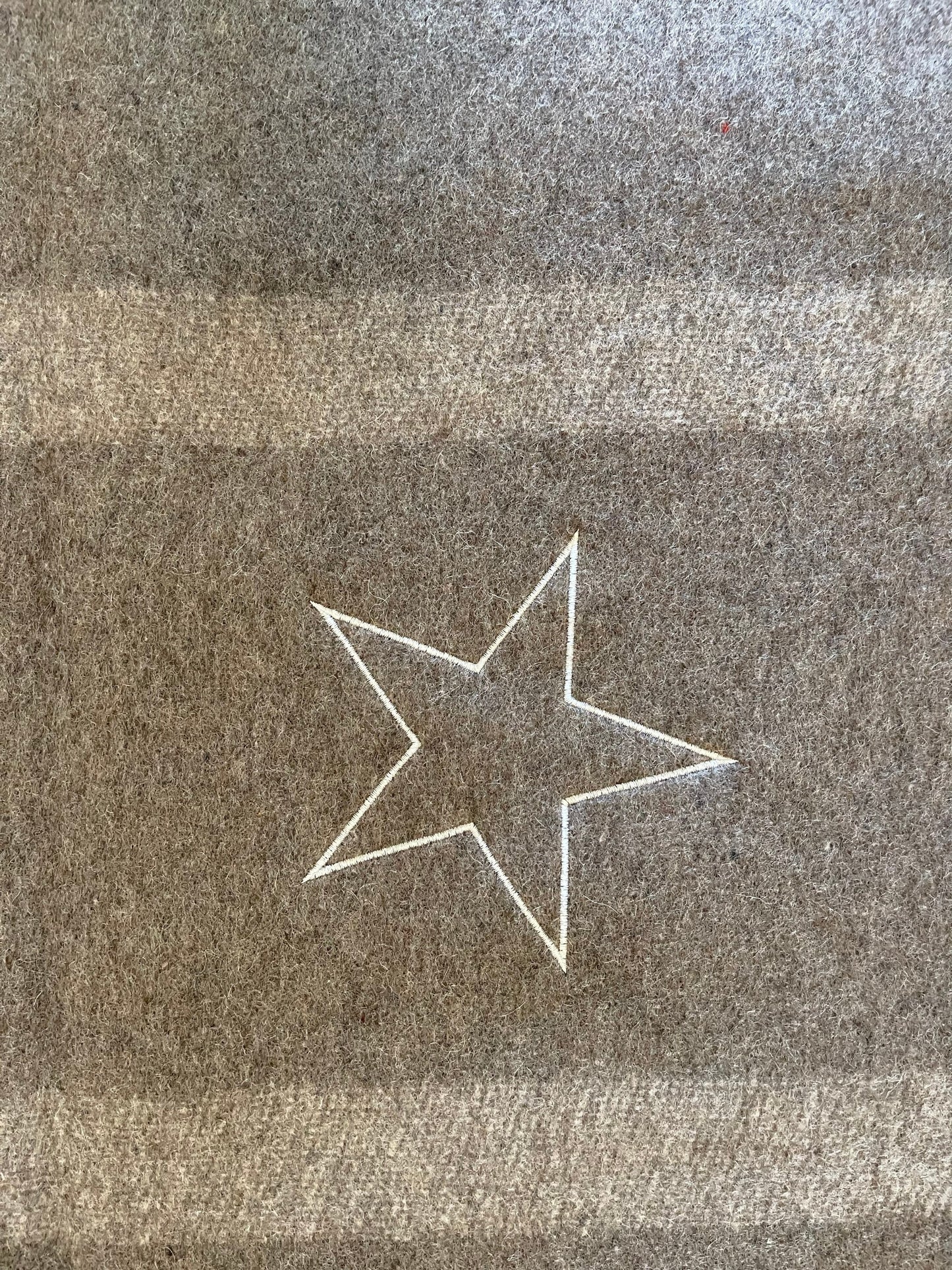 Italian Army Military Classical Style Wool Blanket with Star New