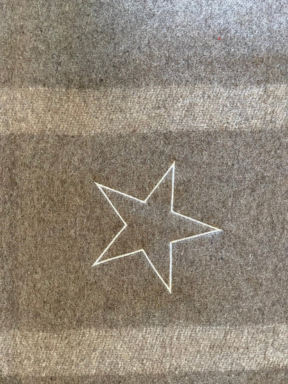 Italian Army Military Classical Style Wool Blanket with Star New