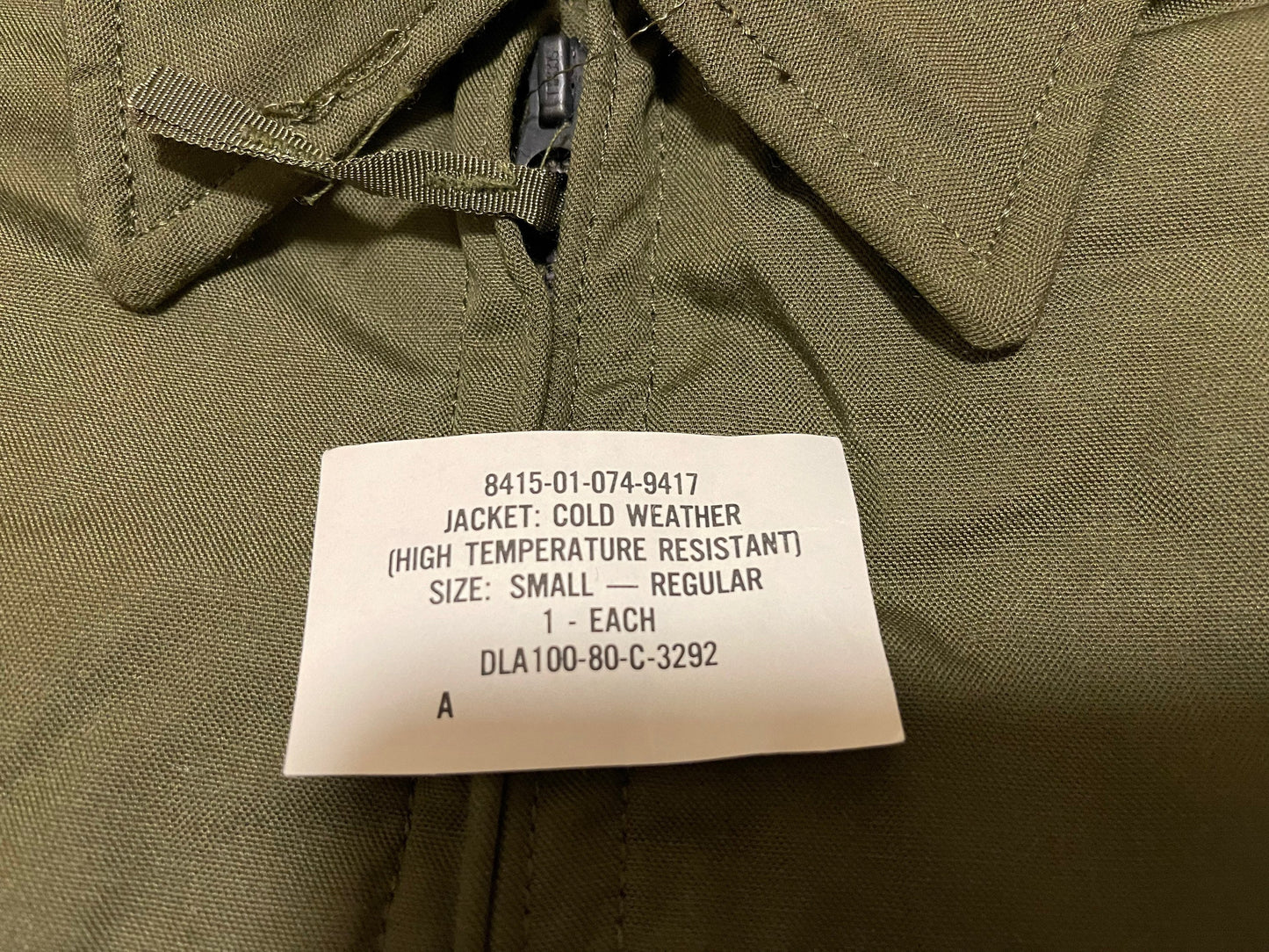 Genuine US Gi CVC Tankers jacket cold weather high temperature resistant Small Regular Brand new