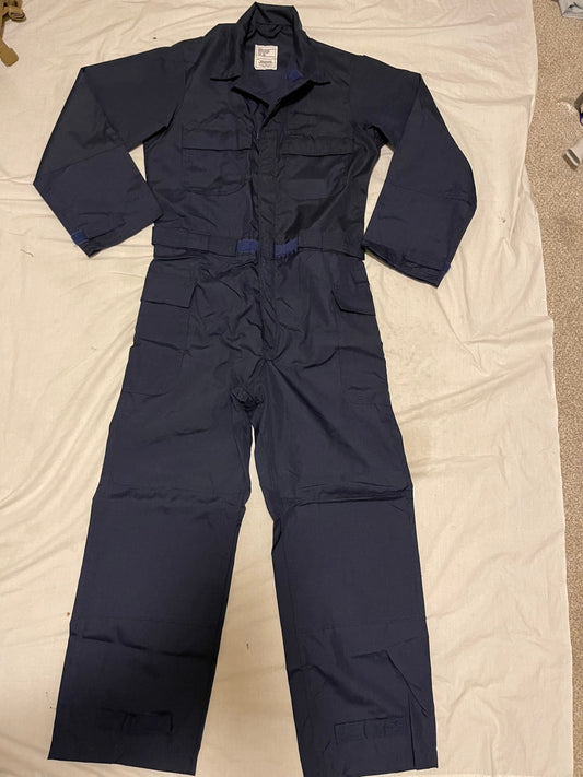 US military coveralls fire retardant type 1/ blue 100% Aramid 40 Reg New.