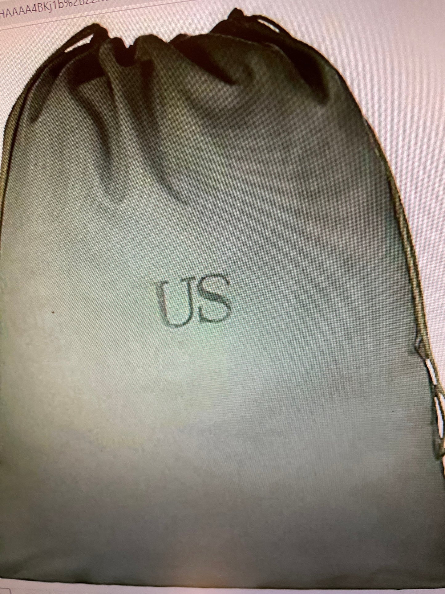 Genuine US Military Laundry bag Army surplus barracks bag stuff sack green drawstring New.