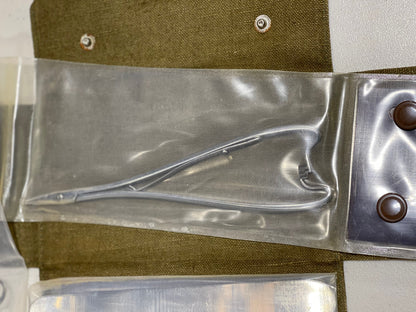 Genuine Czech military vintage medical surgical 27 pcs.kit rare collectible in mint condition dated between 1979 and 1982.