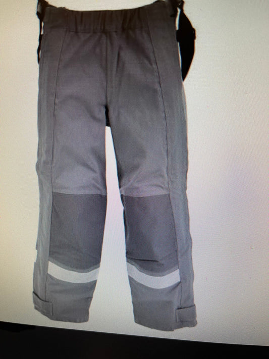 Genuine German grey pants heat resistant aramid bib and braces overall