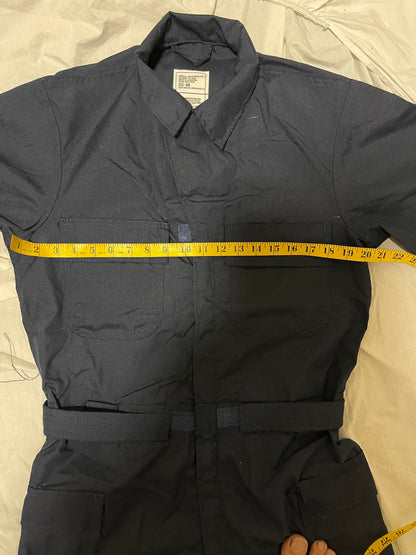 US military coveralls fire retardant type 1/ blue 100% Aramid 40 Reg New.