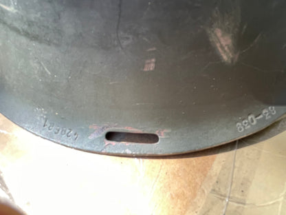 Romanian Military Vintage Surplus M73/80 Steel Helmet W/ Leather Liner Chin Straps
