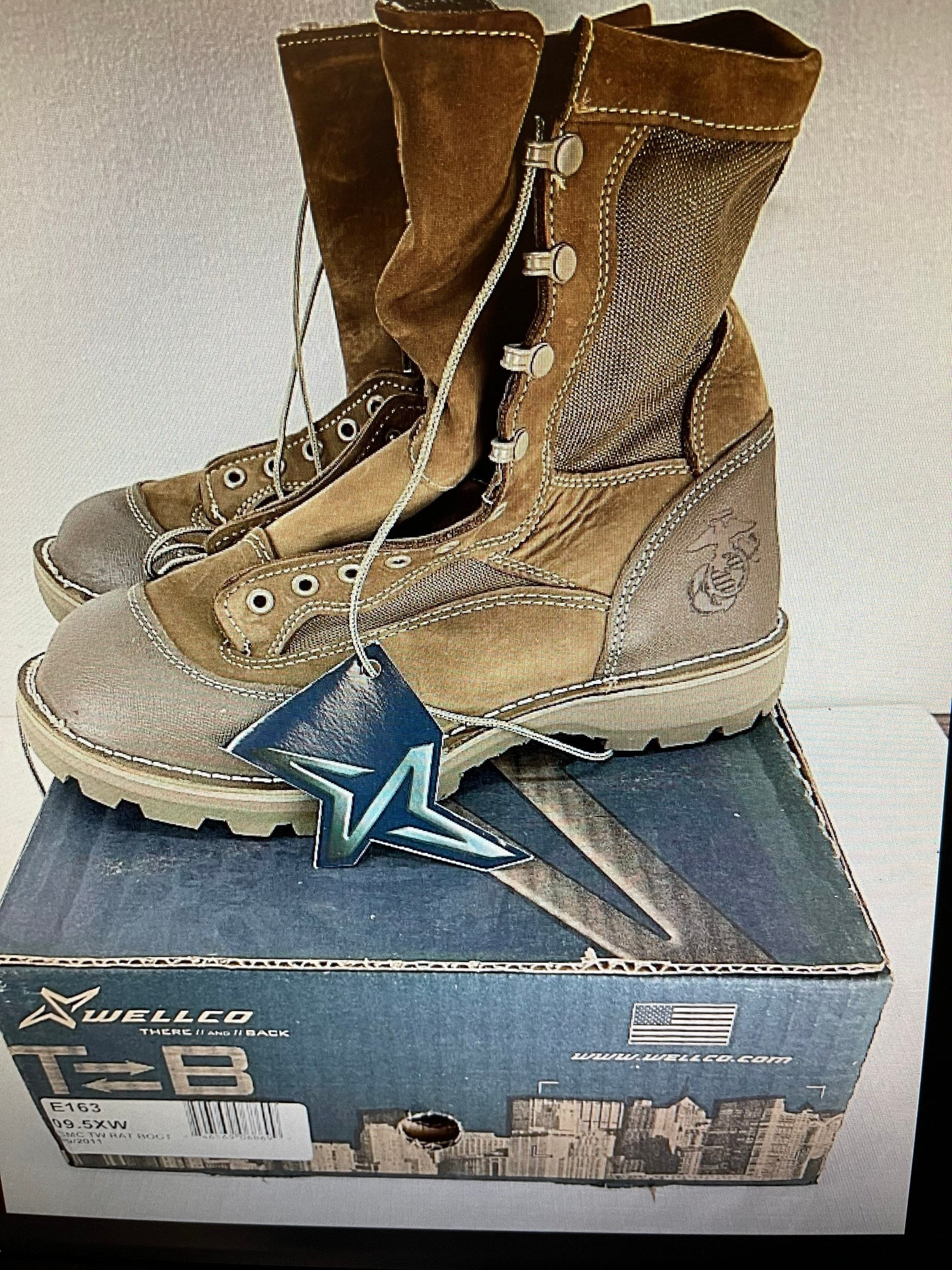 US  military Wellco E163 USMC RAT Temperate weather combat boots assorted sizes New.