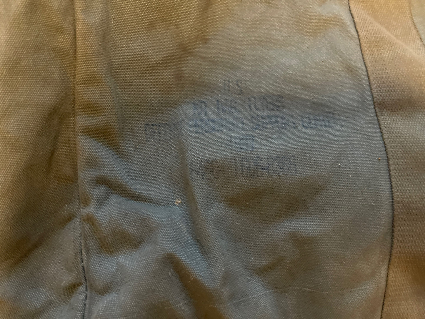 USAF Genuine Vintage heavy duty Canvas Sage green Flyers Kit Bag,Cargo bag .