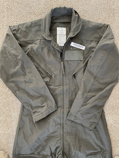 US military Flyers coveralls CWU 27P Nomex Fire Resistant sage green new w/ tag
