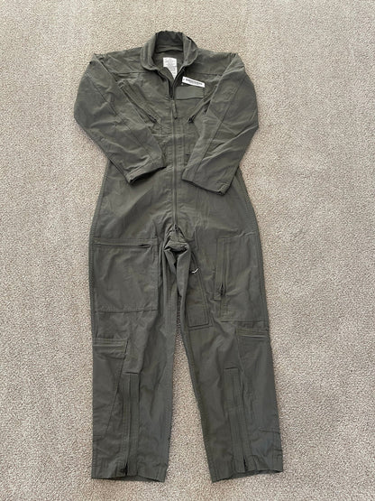 US military Flyers coveralls CWU 27P Nomex Fire Resistant sage green new w/ tag