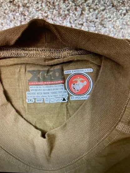 US Marines Fire resistant silk weight T- Shirt Coyote Tan / Brown Frog assorted sizes New