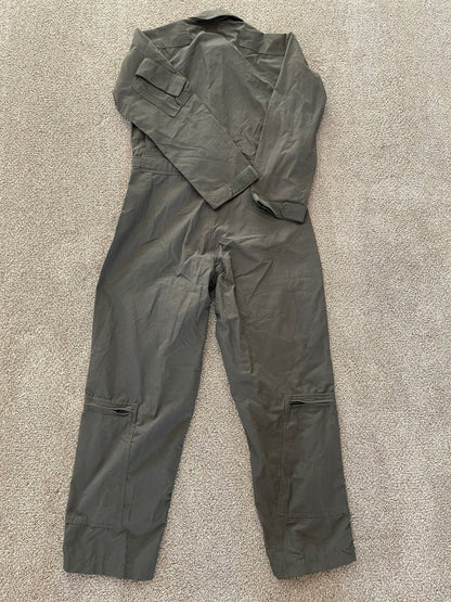 US military Flyers coveralls CWU 27P Nomex Fire Resistant sage green new w/ tag