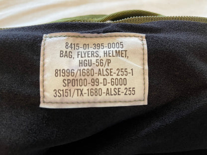 Genuine US Military Woodland camouflage Flyers Helmet bag HGU- 56/P New.