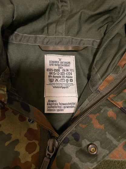 Genuine Vintage German Army Flecktran Parka Bundeswehr Camo Military camouflage Jacket Brand New.