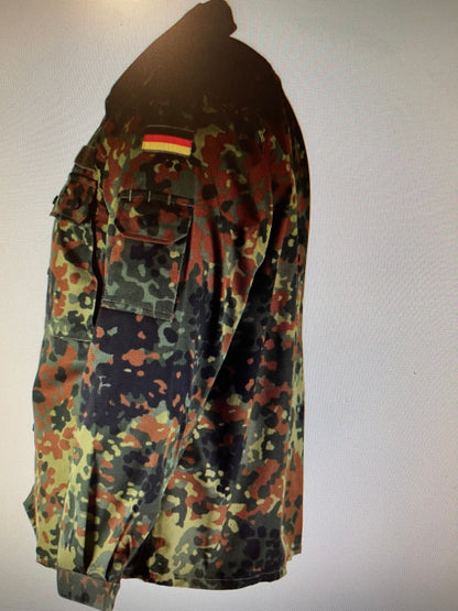 Genuine Vintage German Army Flecktran Parka Bundeswehr Camo Military camouflage Jacket Brand New.