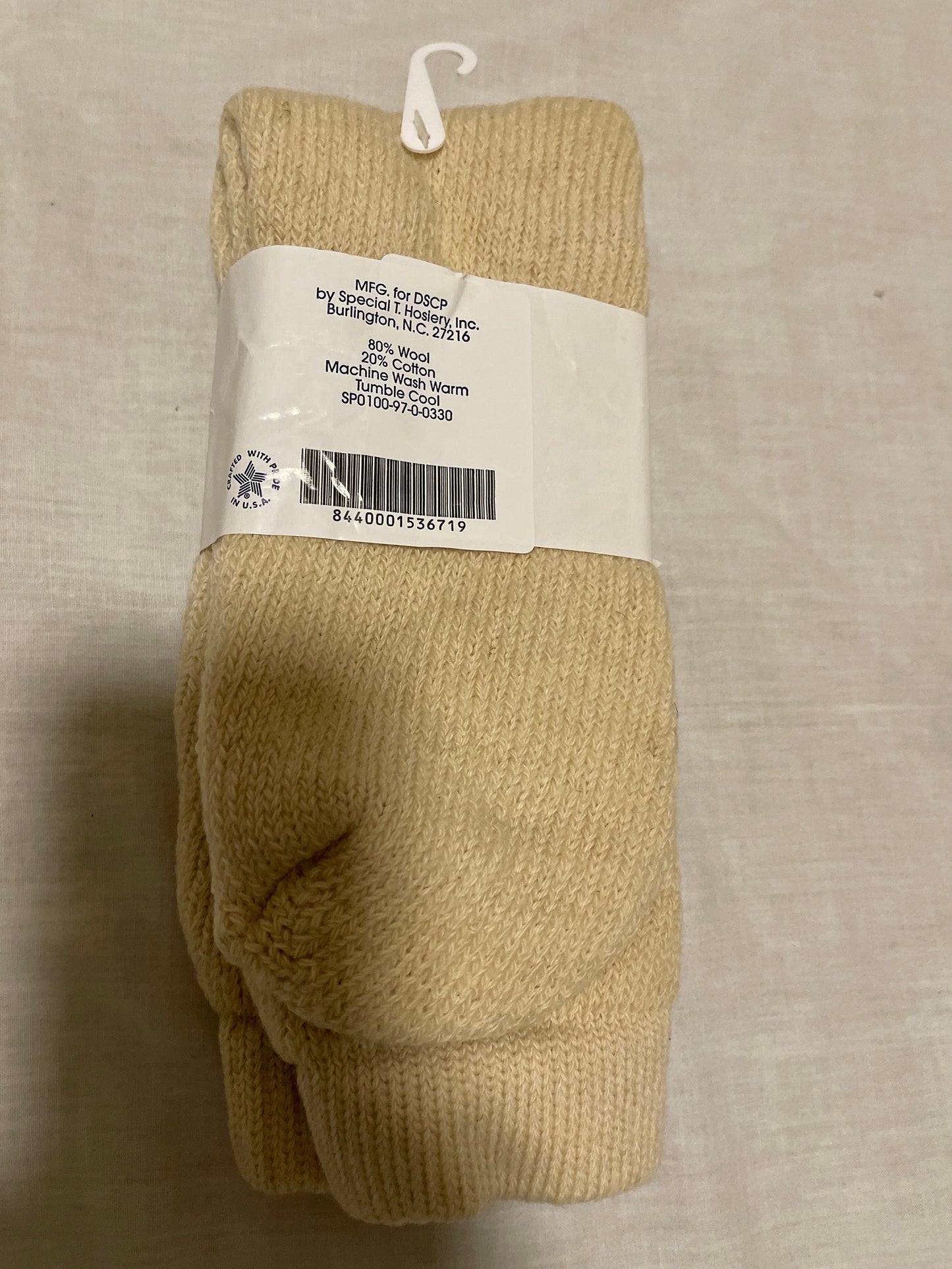 Genuine Military DSCP Winter Wool Thick ECWCS Cold Weather Socks USA Made Size 11  and 12 New,